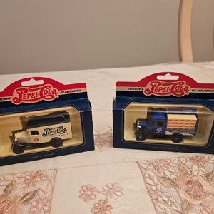 Vintage Collectible Toy Pepsi Trucks